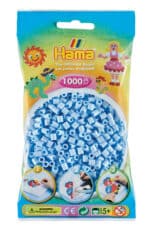 Hama perler 1000 stk i pastel isblå farve - Midi (207-97) pakke.