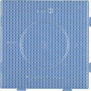 Hama Perleplade Midi firkantet samleplade, transparent, 15x15cm.