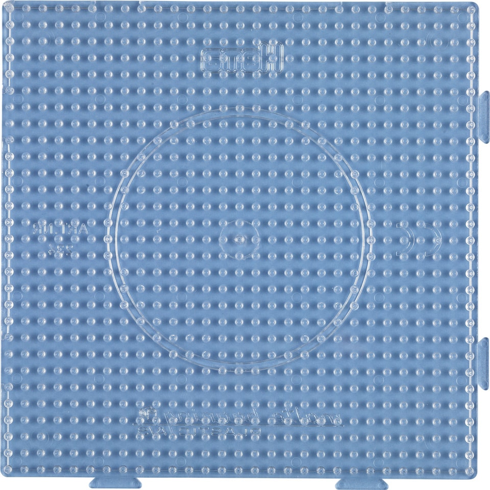13: Hama Perleplade Midi - Samleplade Firkant Transparent 15x15cm