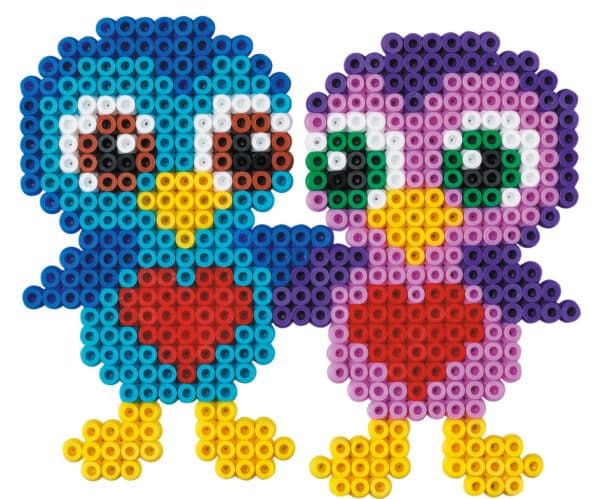 Hama Midi Perlesæt med farverige fugle lavet af 2.000 perler.