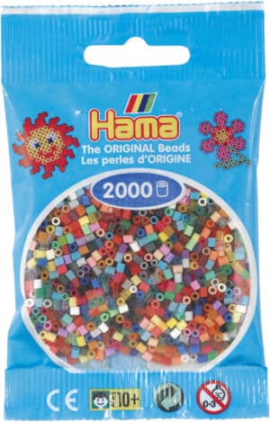 Hama Mini Perler - Mix Farver 2.000 Mini Perler