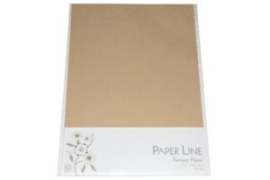 A4 180g karton i sandfarve fra Paper Line, pakke med 10 stk.