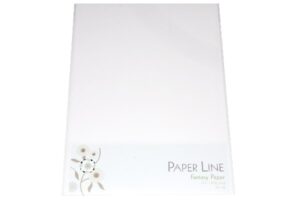 Hvid A4 karton 180g fra Paper Line, pakke med 10 ark, i kategorien papir og karton.
