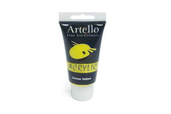 Artello Akrylmaling Lemon Gul 75ml