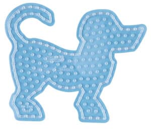 Hama Maxi Perleplade med hundefigur i transparent design.