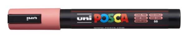 Posca PC-5M tusch i koral pink farve fra Uni-Ball Brand.