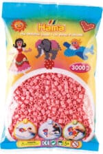 Hama Midi Perler pose med 3000 pink perler til kreativ leg.