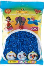 Hama Midi Perler pakke med 3000 stk lys blå perler.