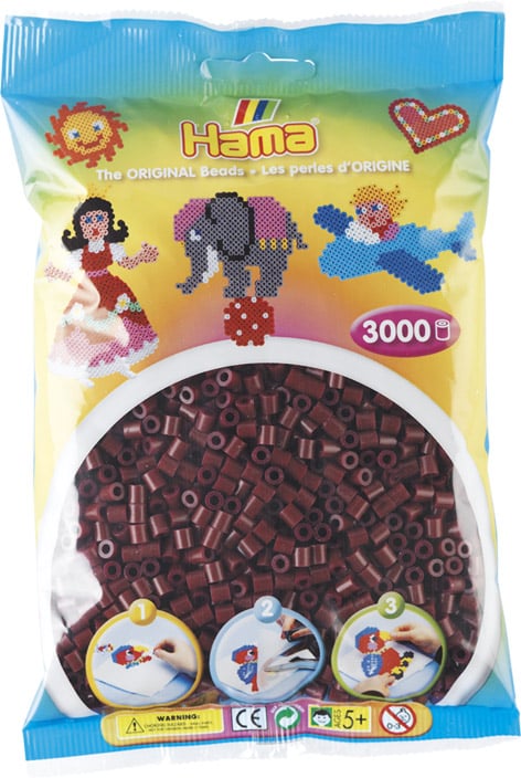 Hama Perler 3000 stk bordeaux Midi (201-30)