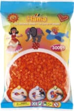 Hama Midi Perler 3000 stk i orange, pakke til kreativ leg og håndarbejde.