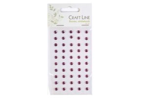 Craft Line selvklæbende lilla rhinsten på 5mm i emballage.