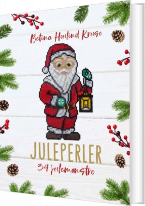 Perlebog "Juleperler" af Betina Houlind Kruse med julemandsperlemønster.