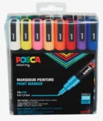 16 Posca tusser i standardfarver PC-3M i emballage.