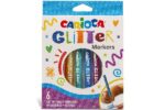 Carioca Glitter Markers pakke med 6 glitrende tuscher.