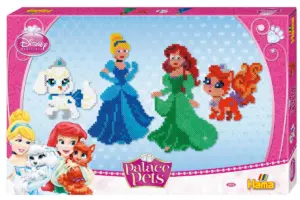 Hama Midi Perlesæt med Disney prinsesser og deres kæledyr.