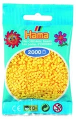 Hama Mini Perler – 2.000 stk gul i pakke.