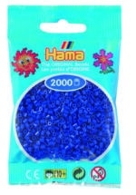 Hama Mini Perler, 2.000 stk. blå, pakkesæt foran.