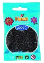 Hama Mini Perler - 2.000 stk brun i plastikpose.