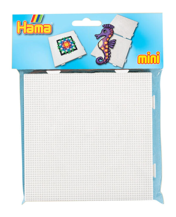 Hama Mini Perleplade, firkantet 15x15 cm, 2 stk til Mini perler.