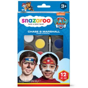 Snazaroo Paw Patrol Chase & Marshall sminkefarve sæt til ansigtsmaling.